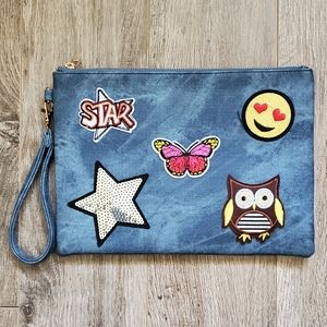 Blue wrestlet with fun pouches